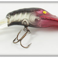 Bass Magnet Black & Red Glitter Crawdad