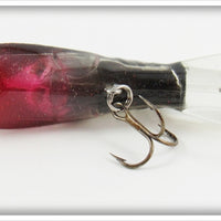 Bass Magnet Black & Red Glitter Crawdad