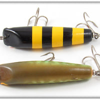 boone spinana fishing lure Boone Bait Co Yellow Jacket & Crappie Spinana Lure Pair For Sale