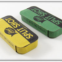 Ideal Yellow & Green Split Shot Tin Pair