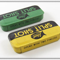 Ideal Yellow & Green Split Shot Tin Pair