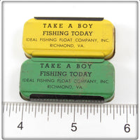 Ideal Yellow & Green Split Shot Tin Pair