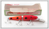 Vintage Creek Chub Orange Spotted Jointed Pikie Lure In Box 2630 DDW