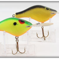 Poe's Chartreuse/Green & Silver Scale Super Cedar Lure Pair 