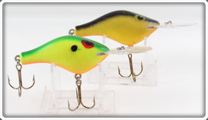 Poe's Chartreuse/Green & Silver Scale Super Cedar Lure Pair 