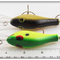 Poe's Chartreuse/Green & Silver Scale Super Cedar Pair