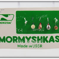 Vintage Mormyshkas Made In USSR Ice Jigs On Card