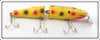 Vintage Creek Chub Yellow Spotted Jointed Pikie Lure 2614