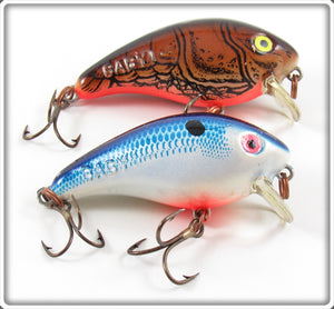 Mann's Brown Crawfish & Blue Shad Baby 1 Minus Lure Pair 