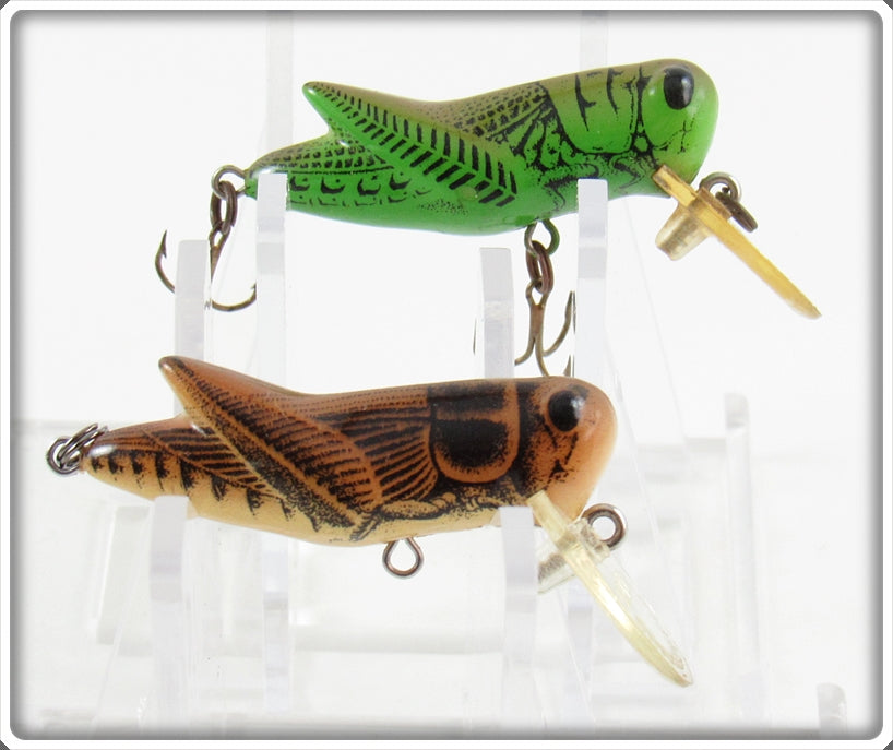 Rebel Green & Brown Cricket Crickhopper Pair For Sale