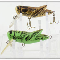 Rebel Green Grasshopper & Brown Cricket Crickhopper Pair