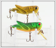 Rebel Fire Tiger & Yellow Grasshopper Crickhopper Lure Pair