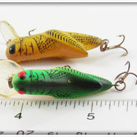 Rebel Fire Tiger & Yellow Grasshopper Crickhopper Pair