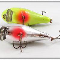 Mann's Chartreuse Crawdad & Chrome Black Scale 1 Minus Pair