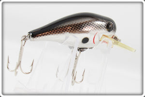 Vintage Heddon Nickel Black Chrome Timber Rattler Lure