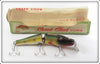 Vintage Creek Chub Perch Jointed Pikie Lure In Box 2601 W