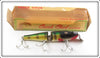 Vintage Creek Chub Perch Jointed Pikie Lure In Box 2601 W