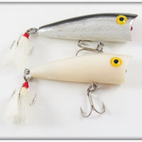 Vintage Rebel Silver/Black & Bone Pop R Lure Pair