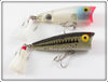 Vintage Rebel Clear/Blue & Baby Bass Pop R Pair Lure