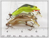 Rebel Spotted & Gold Shallow Floater Frog Pair