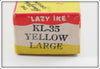 Kautzky Mfg Co Yellow Large Lazy Ike Empty Box