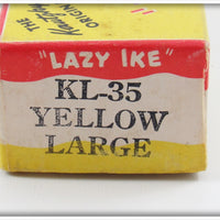 Kautzky Mfg Co Yellow Large Lazy Ike Empty Box