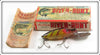 Vintage Heddon Perch Go Deeper River Runt Lure In Box D9110L