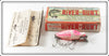 Vintage Heddon Spook Ray Red & White Midget River Runt Lure
