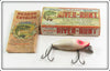 Vintage Heddon White Shore River Runt Lure In Box 9110 XRW
