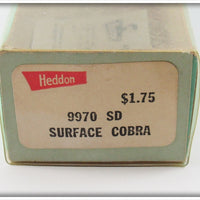 Heddon Shad Wood Surface Cobra In Box