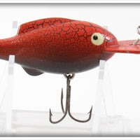 Vintage Heddon Crackleback Orange & Black Crackleback Lure