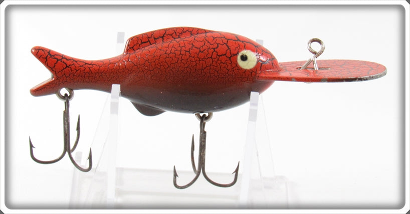 Vintage Heddon Crackleback Orange & Black Crackleback Lure