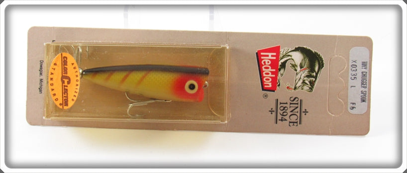 Vintage Heddon Perch Tiny Chugger Spook Lure On Card 