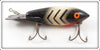 Vintage Bomber Bait Co. White Black Ribs Model 600 Lure