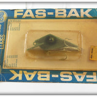 Vintage Butch Harris Shad Mini Fas-Bak Lure On Card