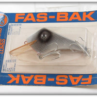 Vintage Butch Harris Silver Shad Fas-Bak Lure On Card