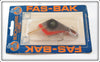 Vintage Butch Harris Silver Shad Fas-Bak Lure On Card