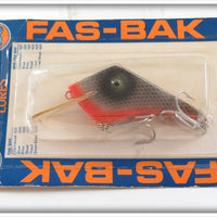 Vintage Butch Harris Silver Shad Fas-Bak Lure On Card