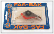 Vintage Butch Harris Silver Shad Fas-Bak Lure On Card