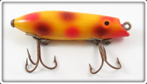 Vintage Bomber Bait Co. Yellow With Spots Jerk Lure