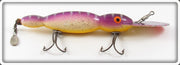 Vintage Bomber Bait Co. Purple Silver Flitter Water Dog Lure