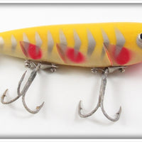 Luhr Jenson Or Rhoden's Yellow With Silver Ribs Johnny Rattler Lure