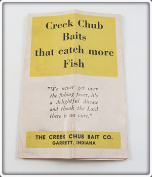 Vintage Creek Chub Catch More Fish Pocket Catalog