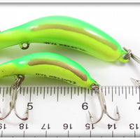 Heddon Yellow Green Fluorescent Clatter Tad Pair