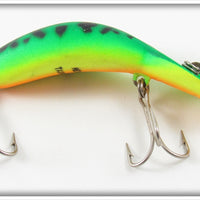 Vintage Heddon Fluorescent Green Crawdad Tadpolly Spook Lure