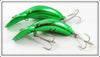 Heddon Nickel Plate Green Tadpolly Spook & Clatter Tad Pair