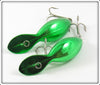 Heddon Nickel Plate Green Tadpolly Spook & Clatter Tad Pair