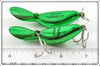 Heddon Nickel Plate Green Tadpolly Spook & Clatter Tad Pair