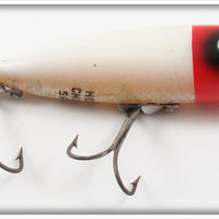 Vintage Heddon Red Head White Chugger Spook Lure