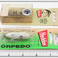 Heddon G Finish Shad & Natural Frog Tiny Torpedos On Cards